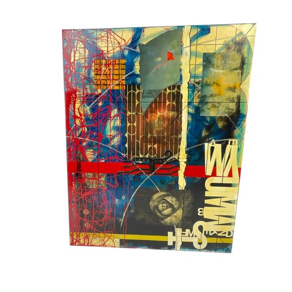 Trevor Williamson "Digital Void Tattoo" Limited Edition Canvas Abstract Art - Picture 6 of 13